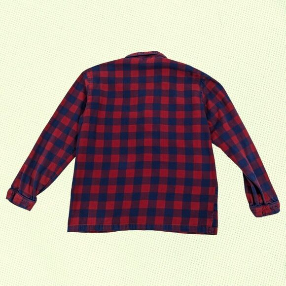 Boden M Checkered Button Front Pajamas Top - Picture 2 of 6